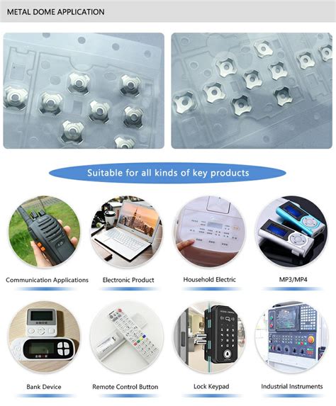 metal dome tactile switch fabricators|metal dome switches.